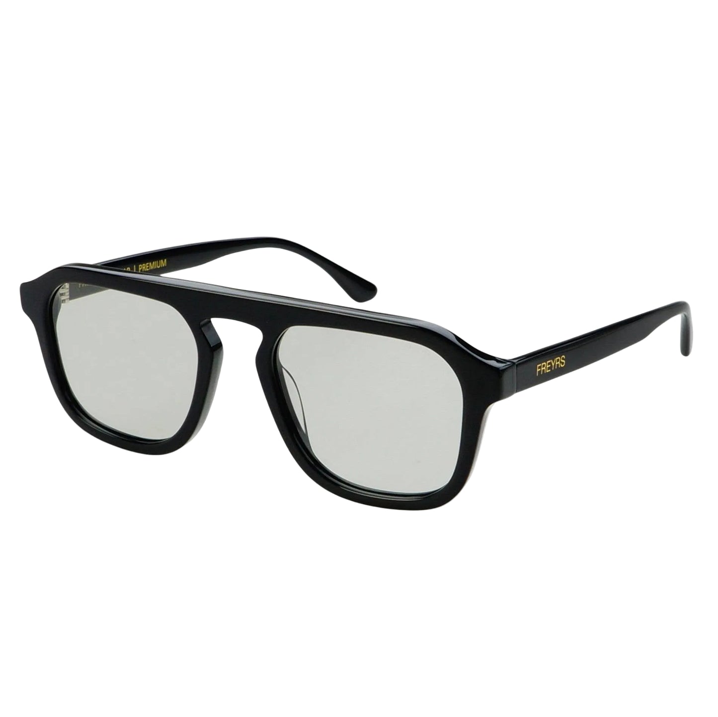 Freyrs Addison Black Acetate Aviator Sunglasses