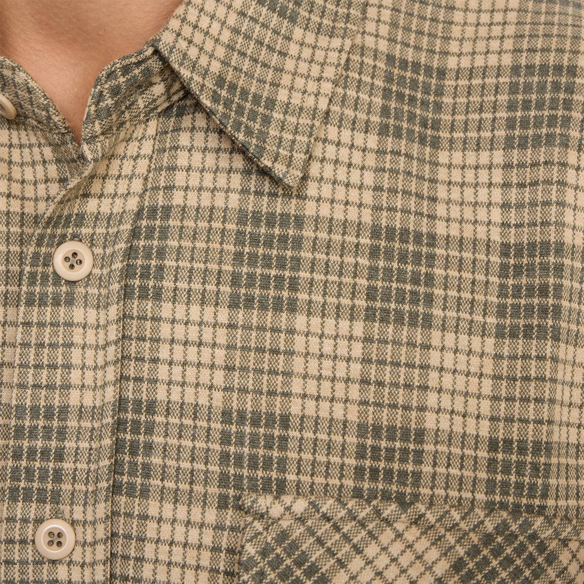 PX Olive Plaid Knit Shirt