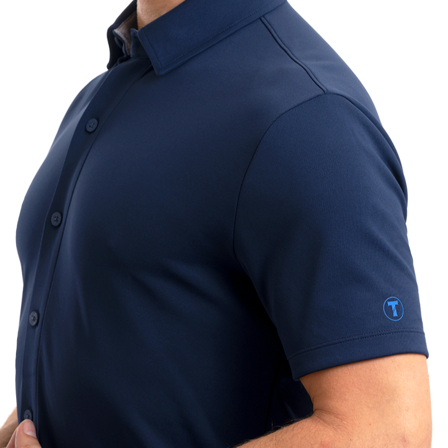 Performance Short Sleeve Button Down Polo