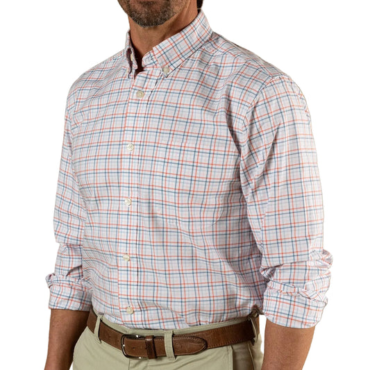 Duck Head Coral Cotton Oxford Sport Shirt