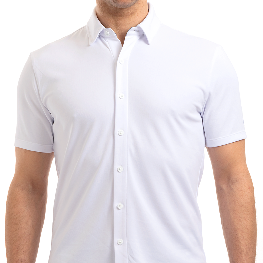 Performance Short Sleeve Button Down Polo