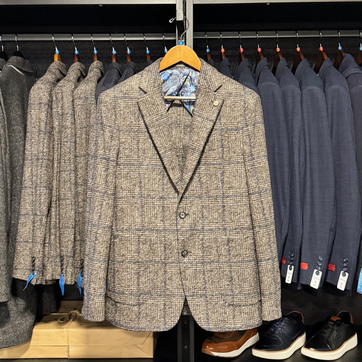 The Crafted Stag Supply Brown Wool Sport Coat