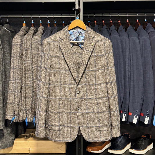 The Crafted Stag Supply Brown Wool Sport Coat