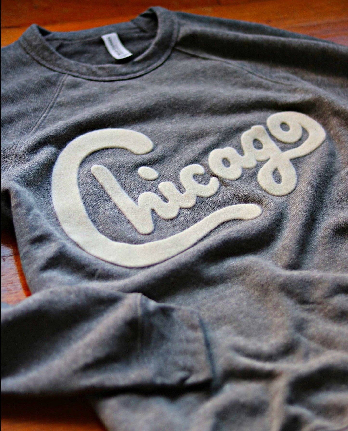 Chicago Felt Applique Crewneck