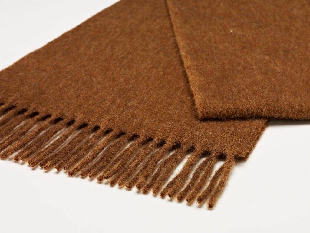 Luxury Merino Lambswool Scarf in Chocolate