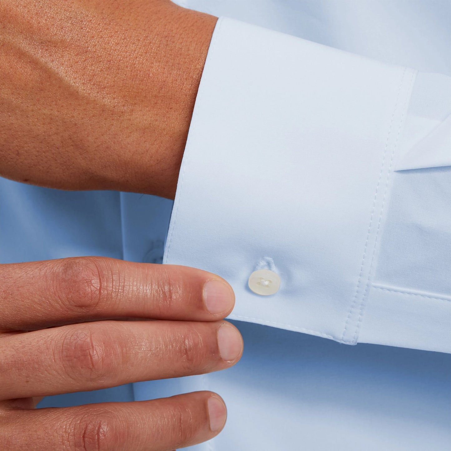 Mizzen+Main Light Blue Leeward Long Sleeve Shirt