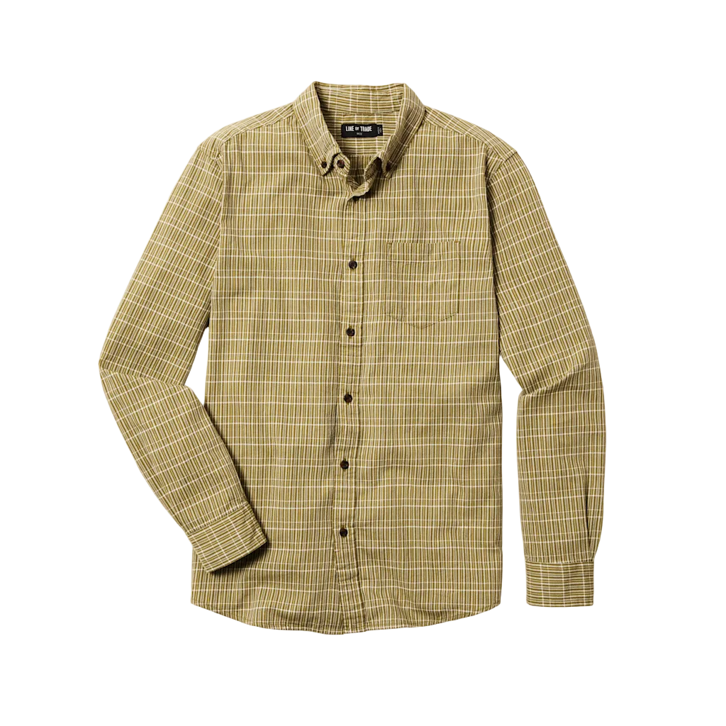 Line of Trade Olive Plaid Frank Shirt