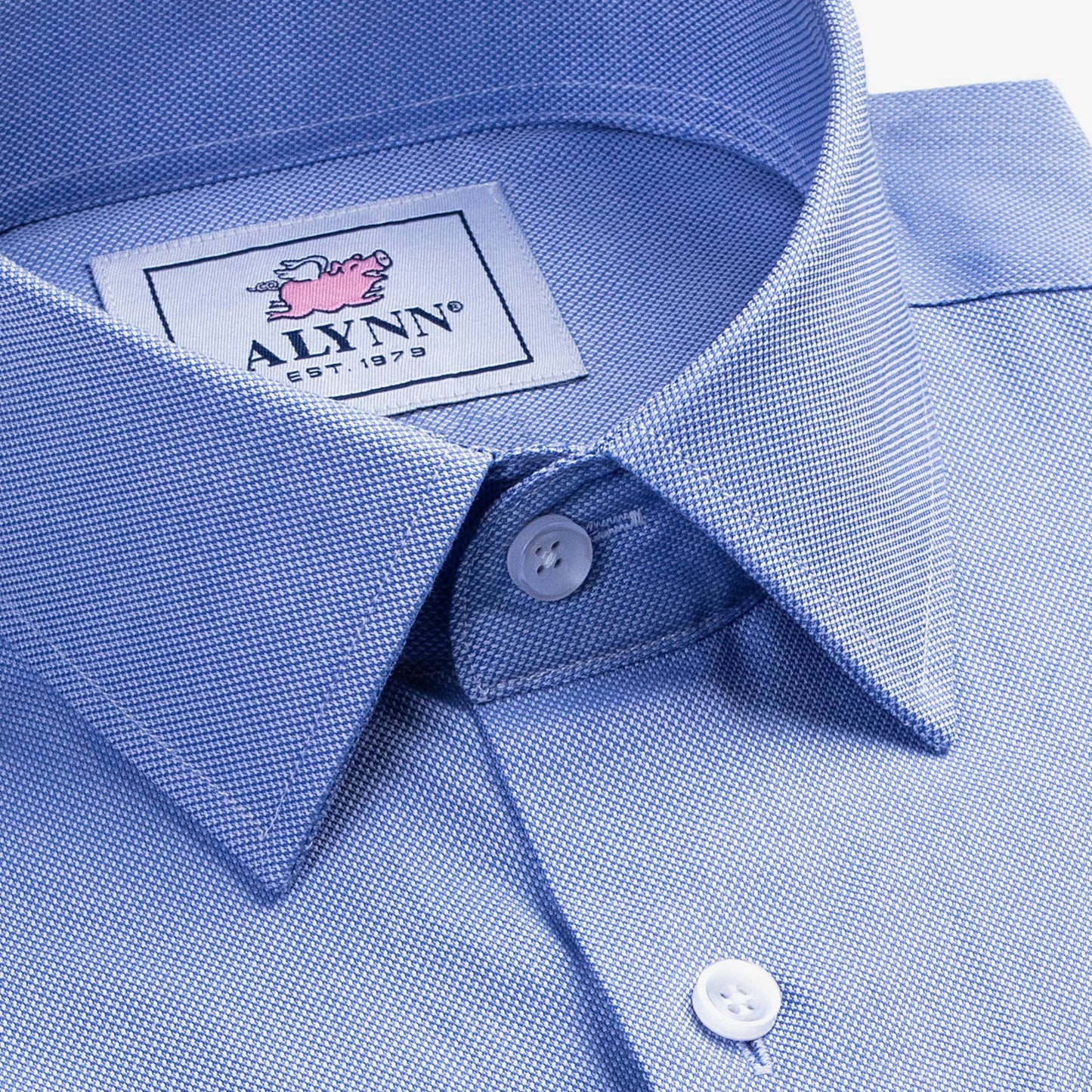 Alynn Elijah Slim Fit Medium Blue Dress Shirt