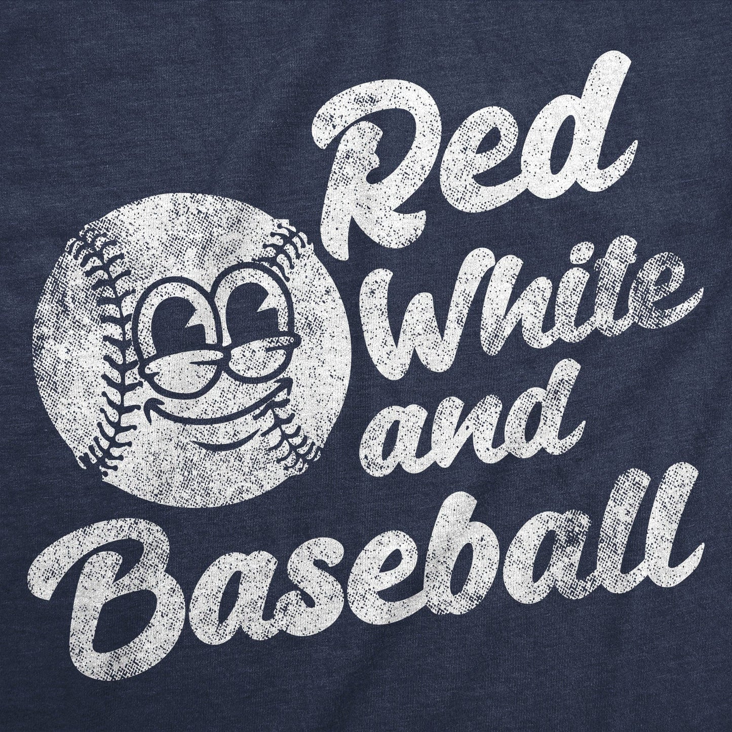 Red White And Baseball Tee