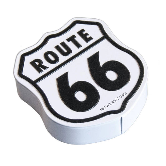 Route 66 Shaped Mint Tin