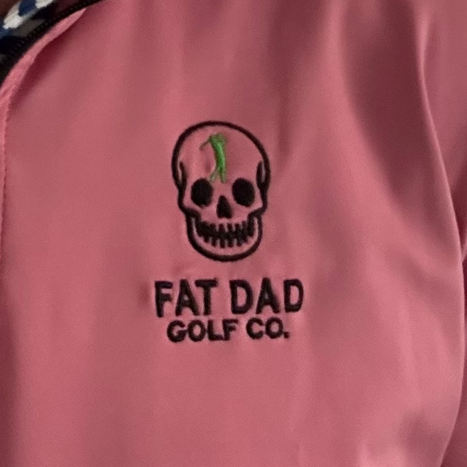 Fat Dad Golf Co. Pink Performance Quarter Zip