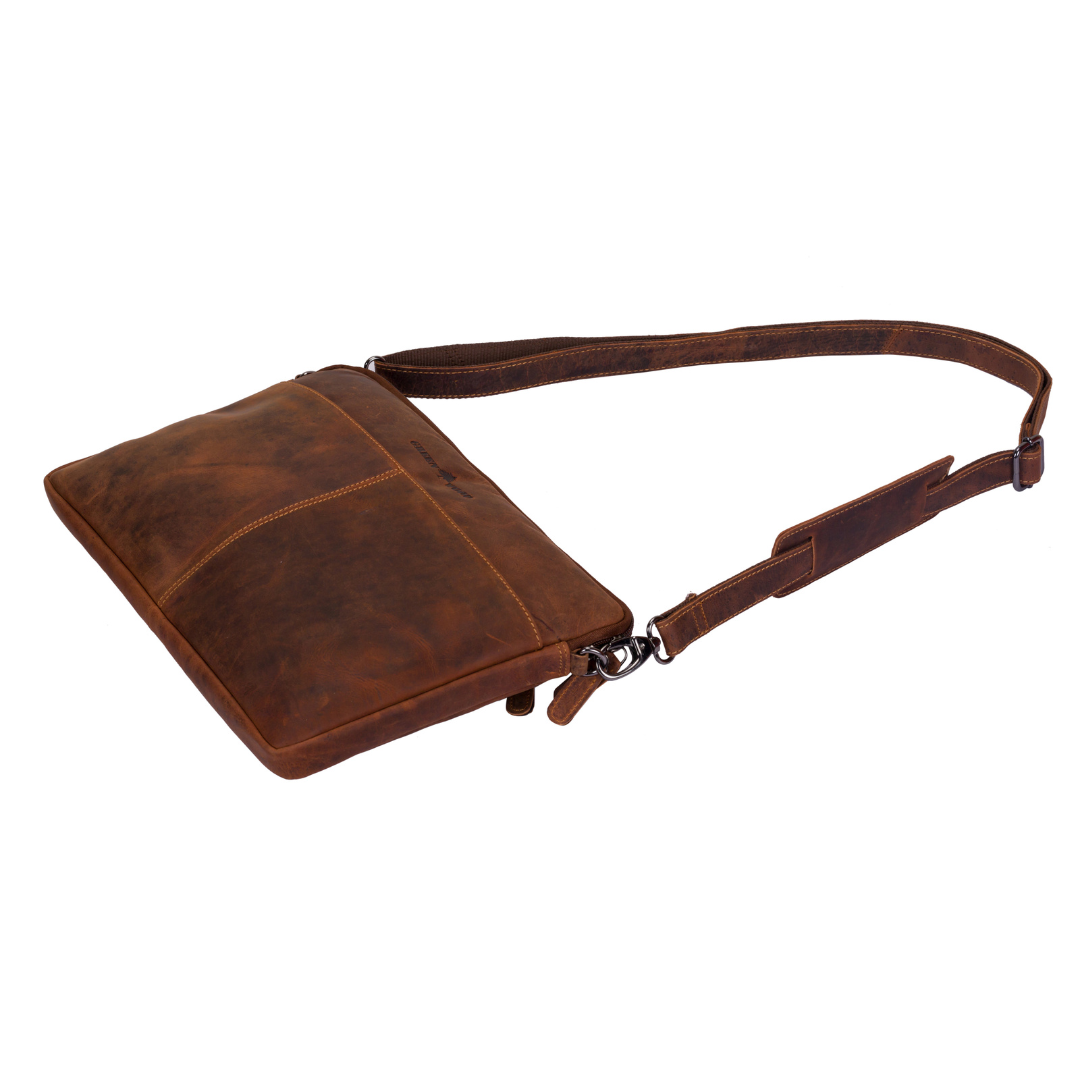 Leather Laptop Sleeve Bag - 13 / 15 / 16 inch with Strap