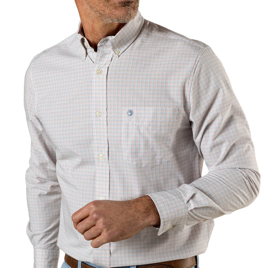 Duck Head Coral Performance Poplin Sport Shirt
