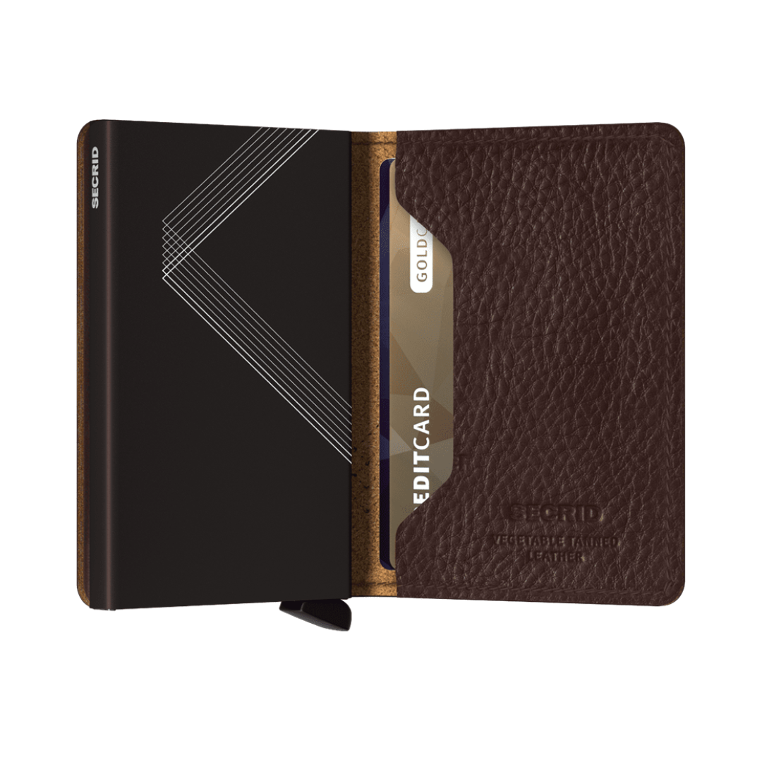 Secrid Stitch Linea Espresso Slimwallet