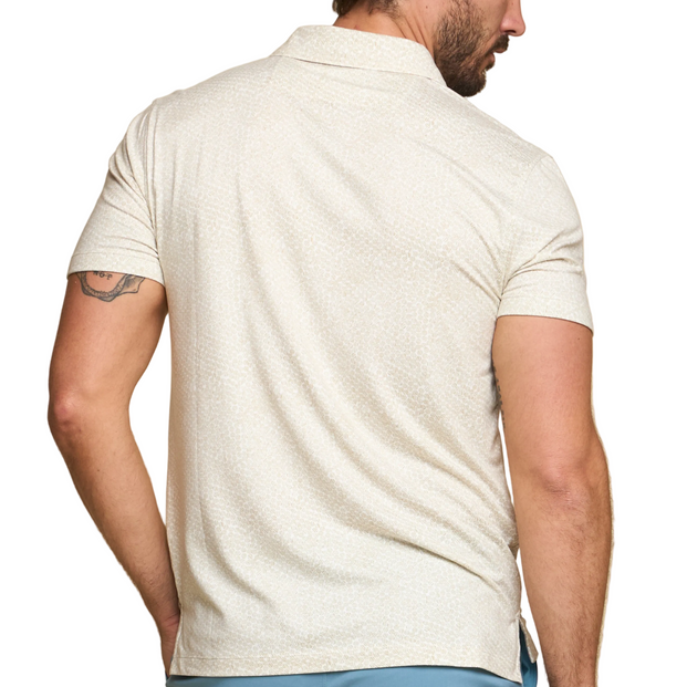 Fundamental Coast Pelican Stripe Dot Polo
