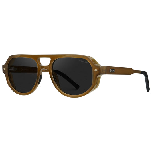 WMP Clay Double Bridge Aviator Polarized Sunglasses