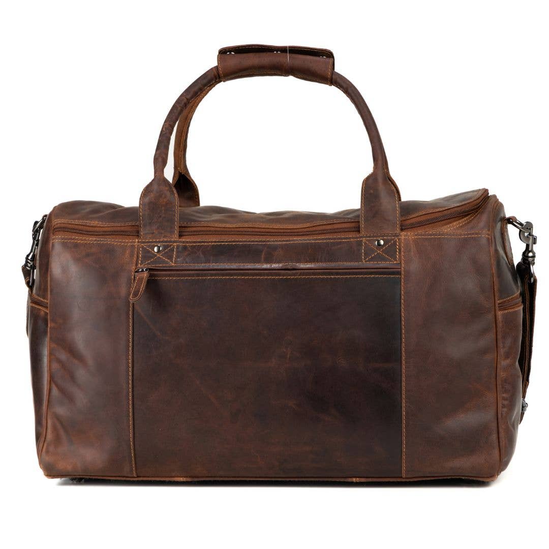 Leather Travel Bag Large - Casual Vintage Look - GW12790