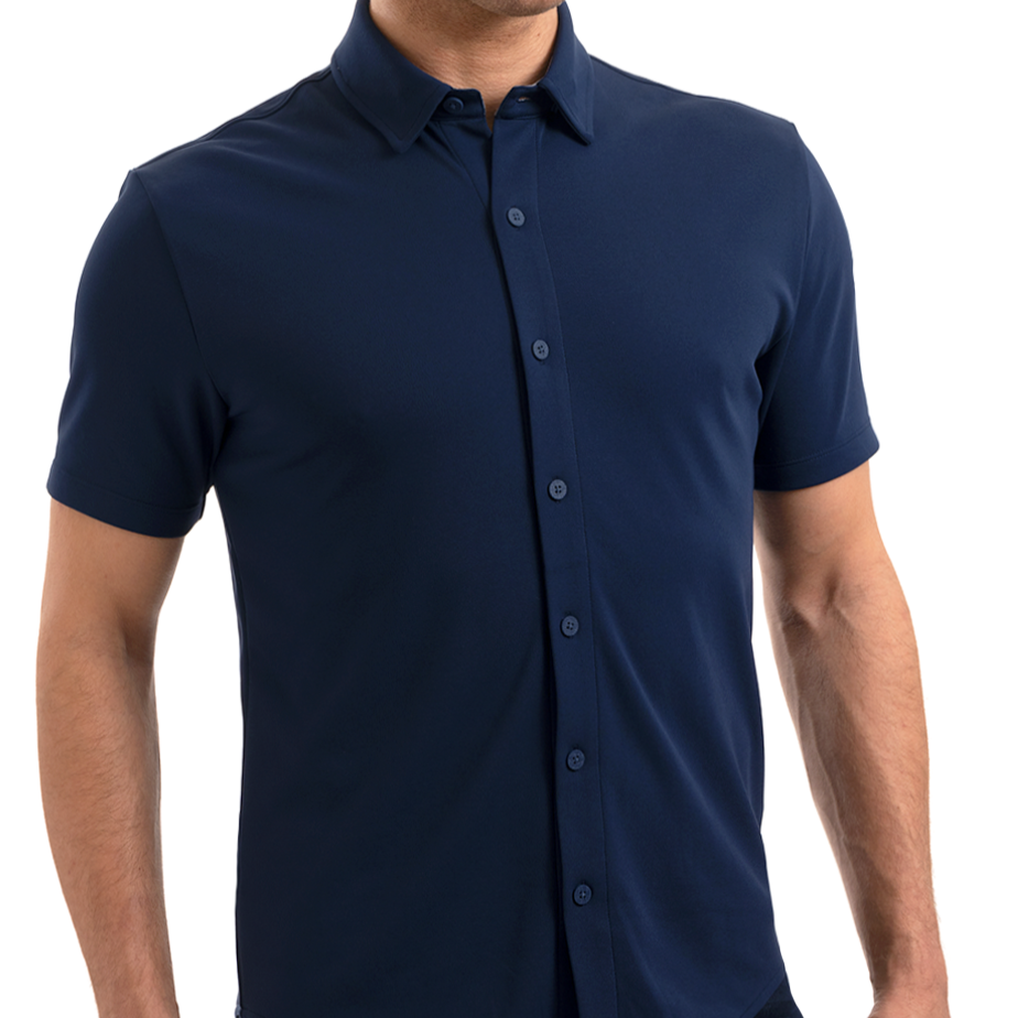 Performance Short Sleeve Button Down Polo