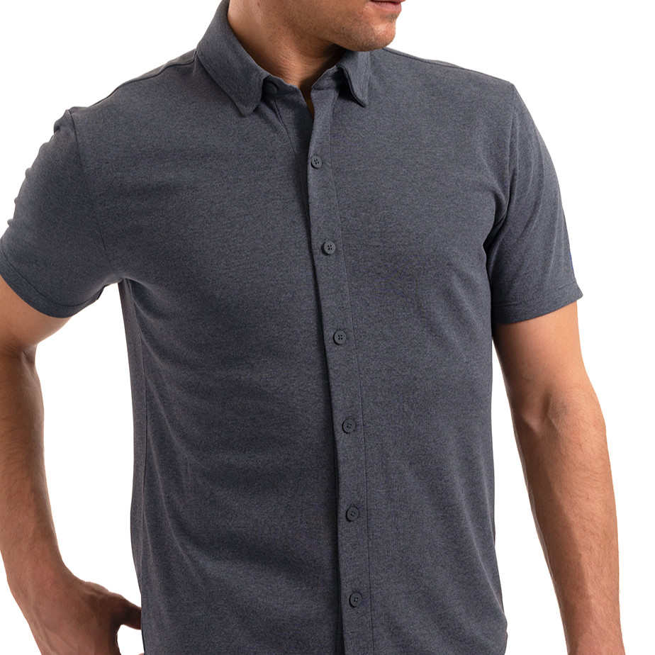 Performance Short Sleeve Button Down Polo