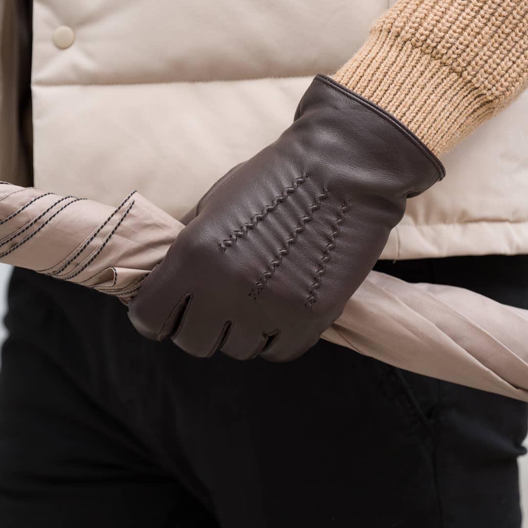 Cashmere Lined Nappa Leather Gloves