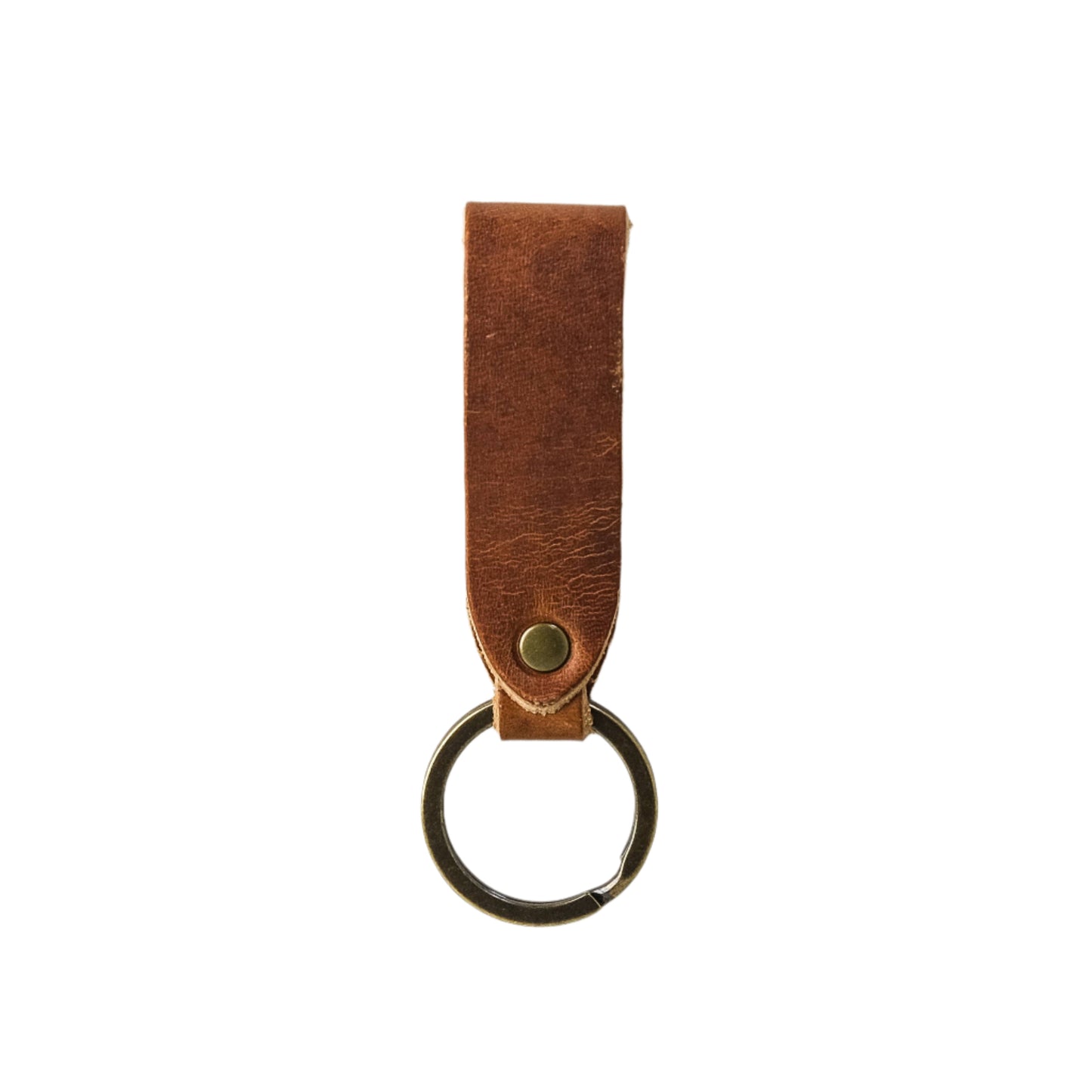 Tan Leather Key Chain