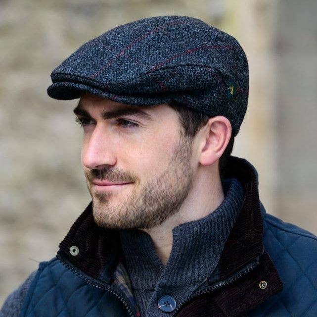 Trinity Tweed Flat Cap - Charcoal