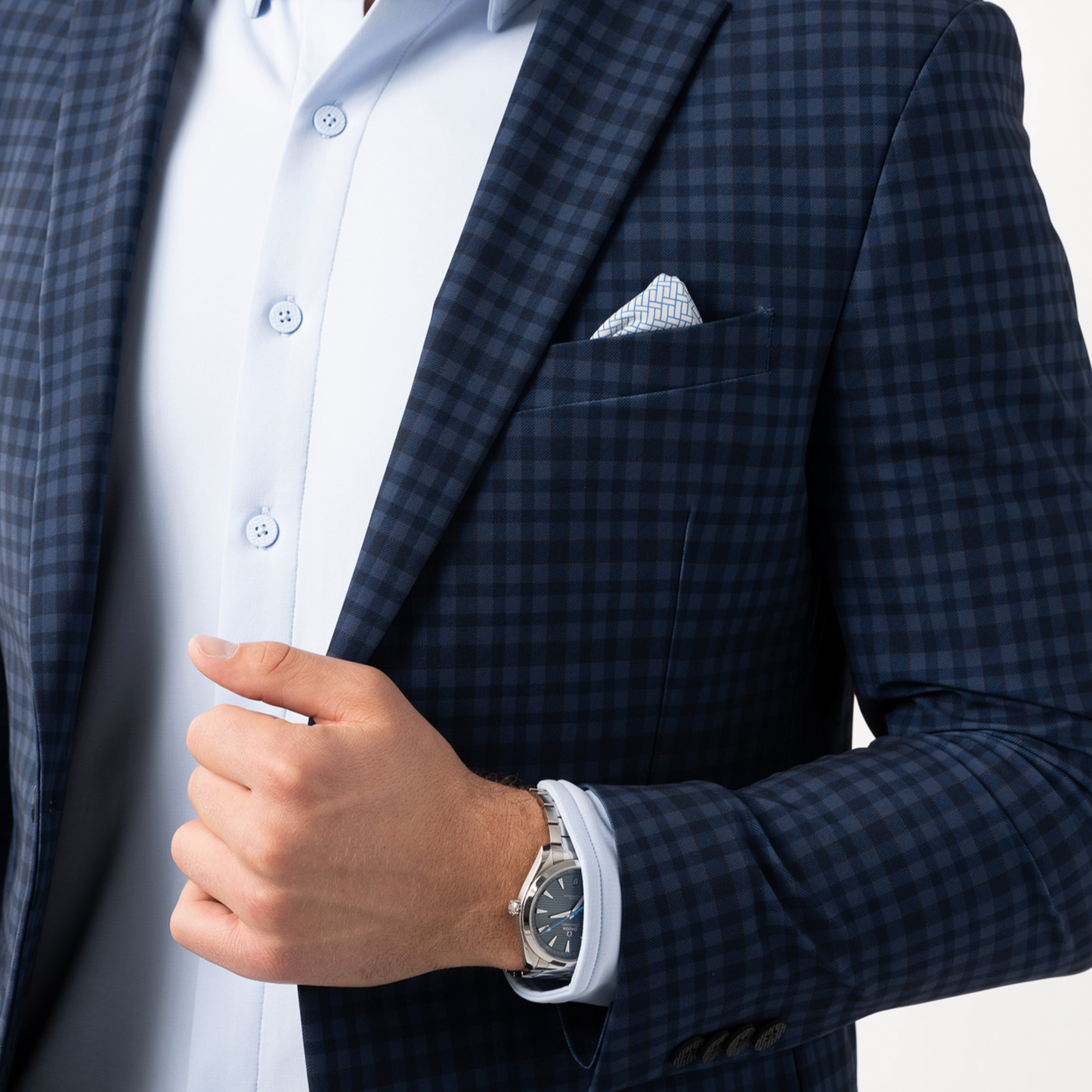 Performance Blazer // Blue Navy Check