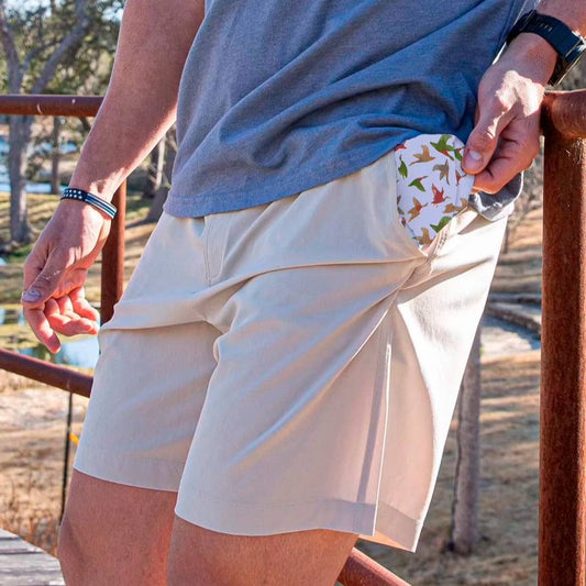 Everyday Shorts - Light Khaki (Flying Duck Pocket)