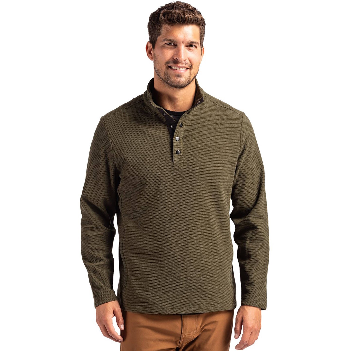 Hunts Point Eco Mens Snap Pullover