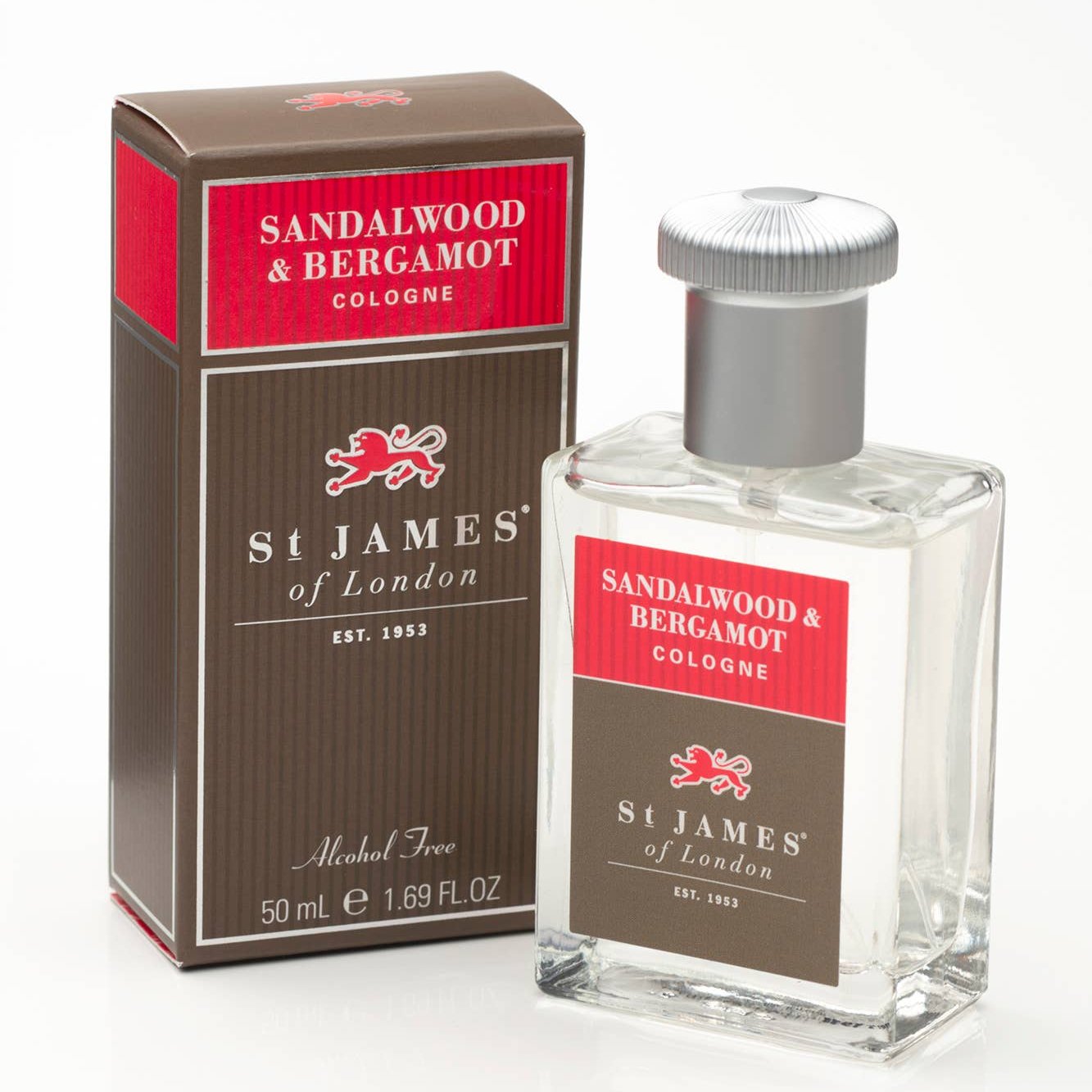 Sandalwood & Bergamont Cologne 50ml (alcohol-free)