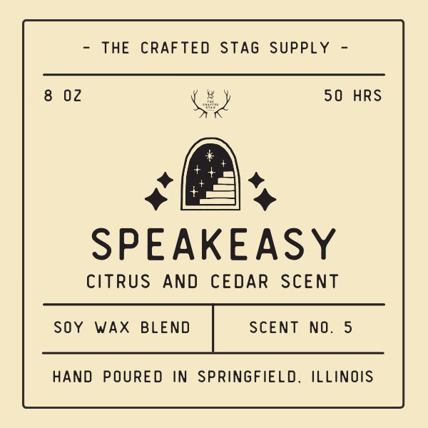 The Crafted Stag Supply 8 oz Candle