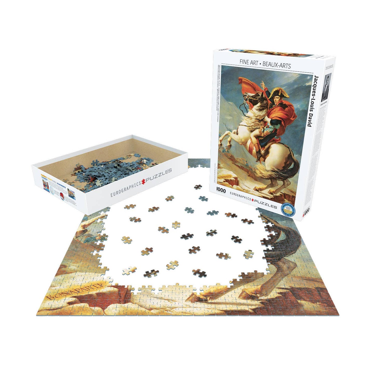 Napoleon Crossing the Alps 1000 Piece Puzzle