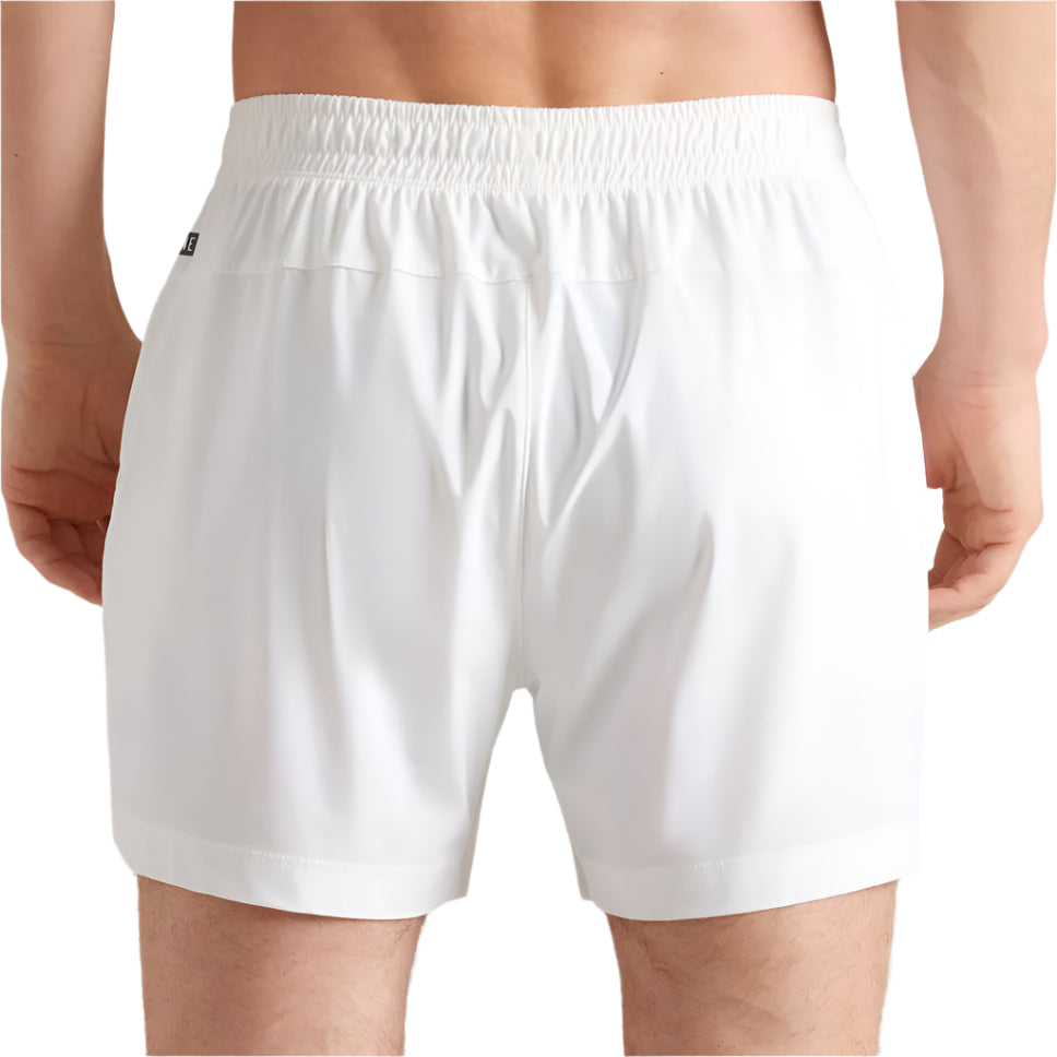 Rhone 5" Lined White Pursuit Short