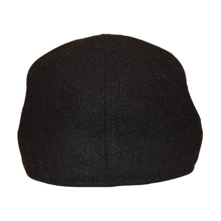 The Kenmore Boston Scally Cap - Coolidge Black & Black Brim