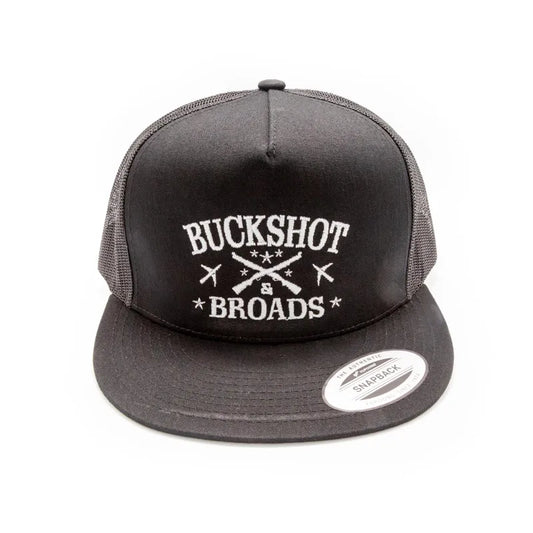 Buckshot & Broads Black Snapback Hat