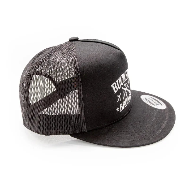 Buckshot & Broads Black Snapback Hat