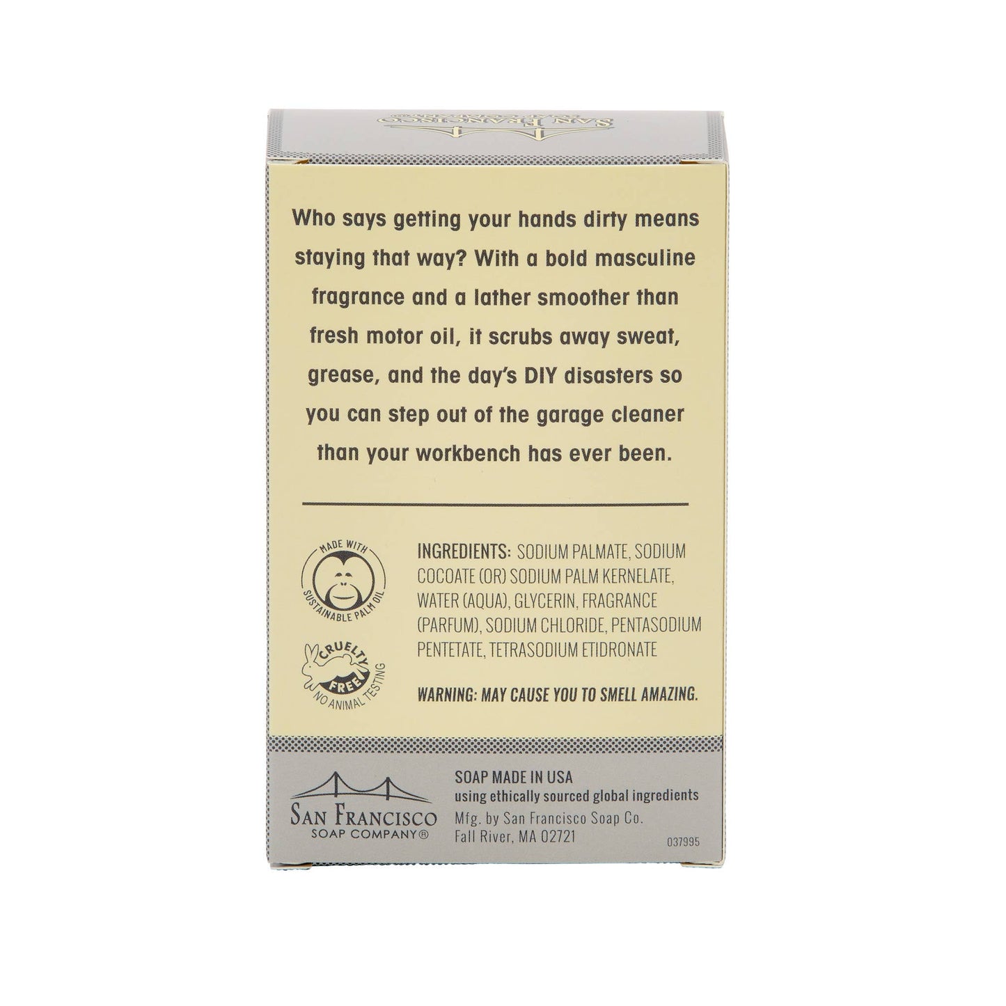 "I'd Rather Be In The Garage" Smoked Amber Bar Soap