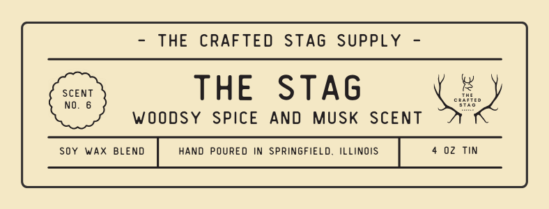 Crafted Stag Supply 4 oz Candle