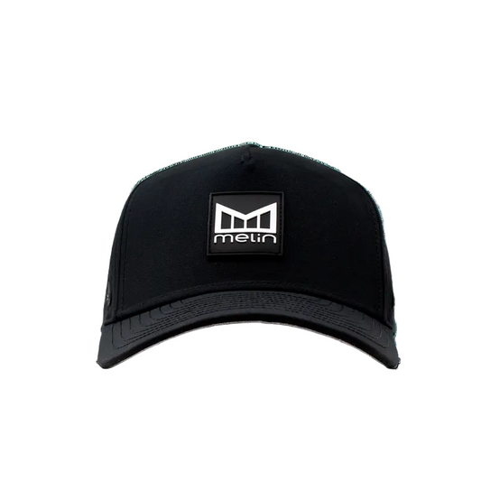 Melin Black Hydro Odysea Stacked Hat