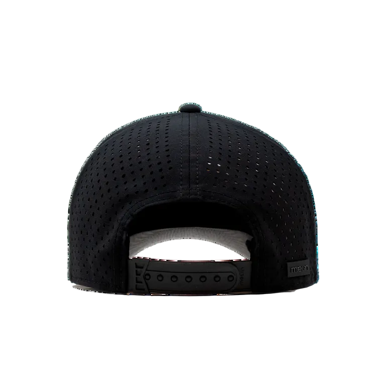 Melin Black Hydro Odysea Stacked Hat