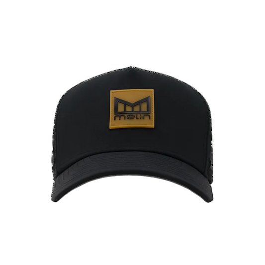 Melin Black/Gum XL Hydro Odysea Stacked Hat