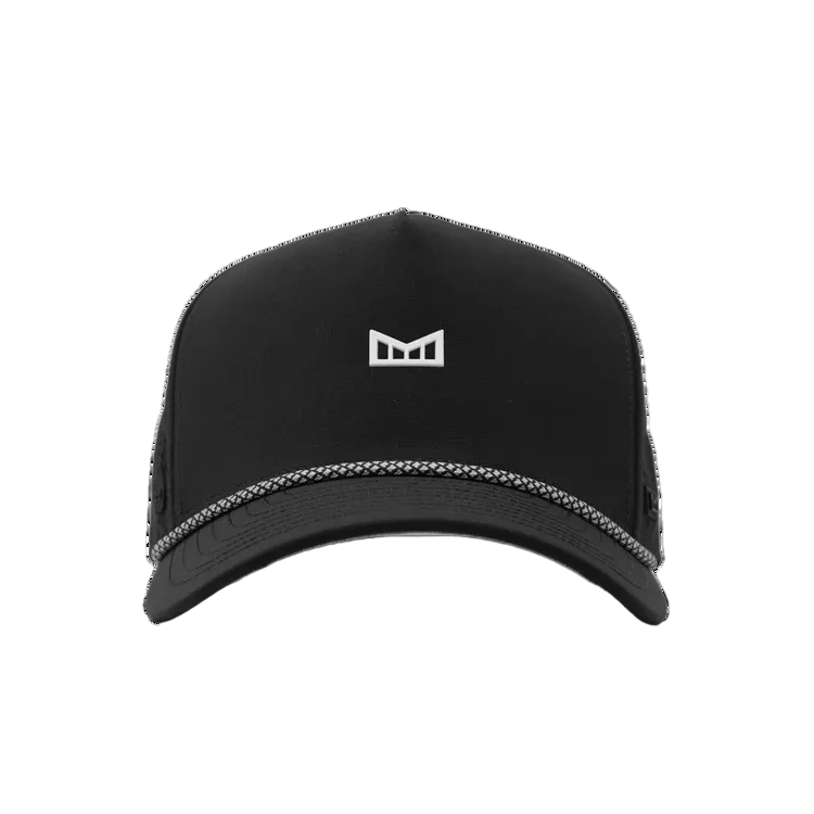 Melin Black Odysea Rope Bulls Icon Hydro Hat