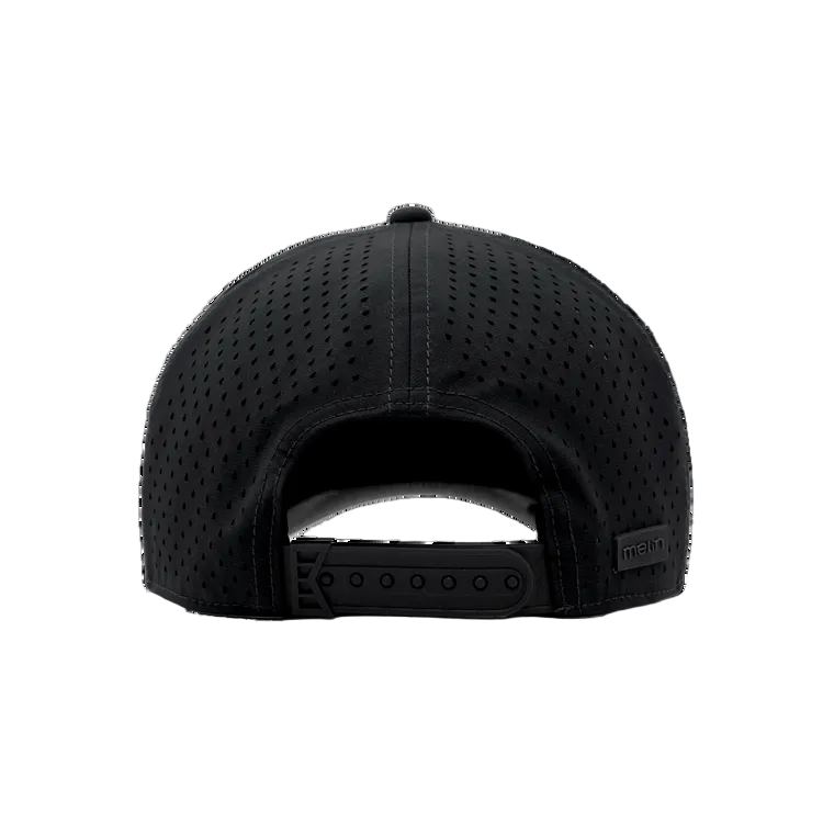 Melin Black Odysea Rope Bulls Icon Hydro Hat