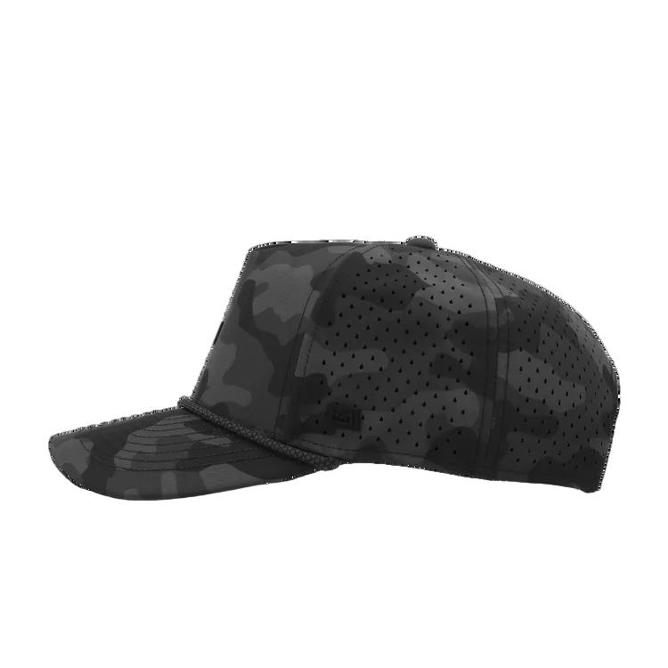 Melin Black Camo Odysea Rope Bulls Icon Hydro Hat