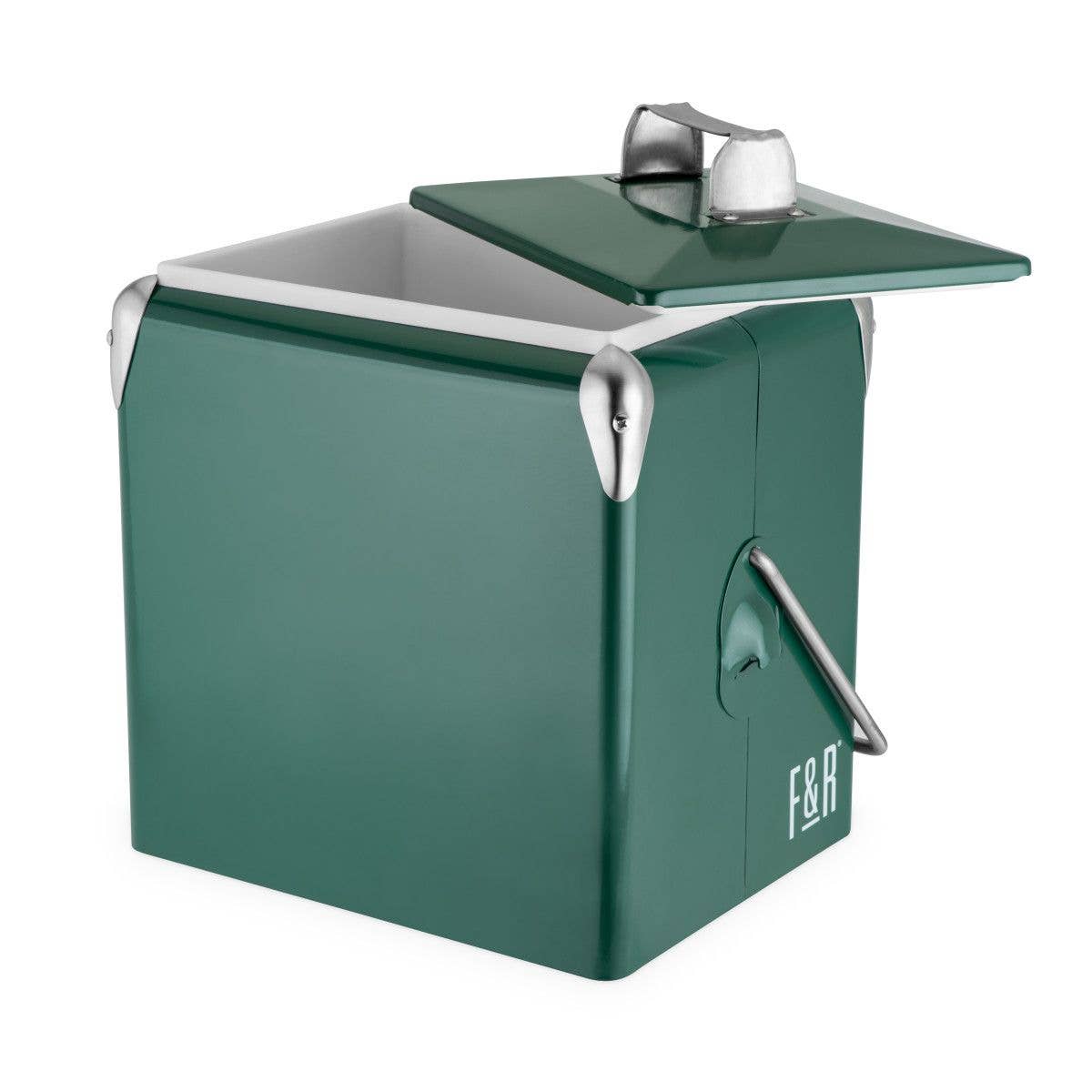 Green Vintage Metal Cooler by Foster & Rye