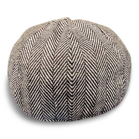 The Original 5-Panel Boston Scally Cap - Brown Herringbone