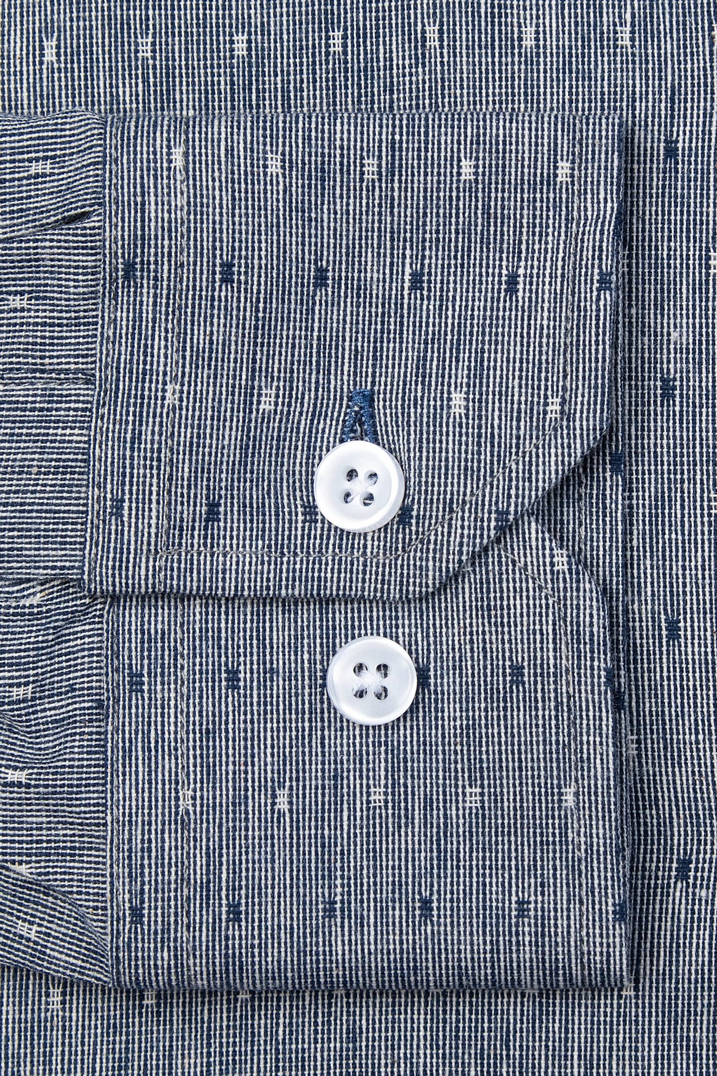 Alynn Mason Navy Untuckable Casual Fit Dress Shirt Navy