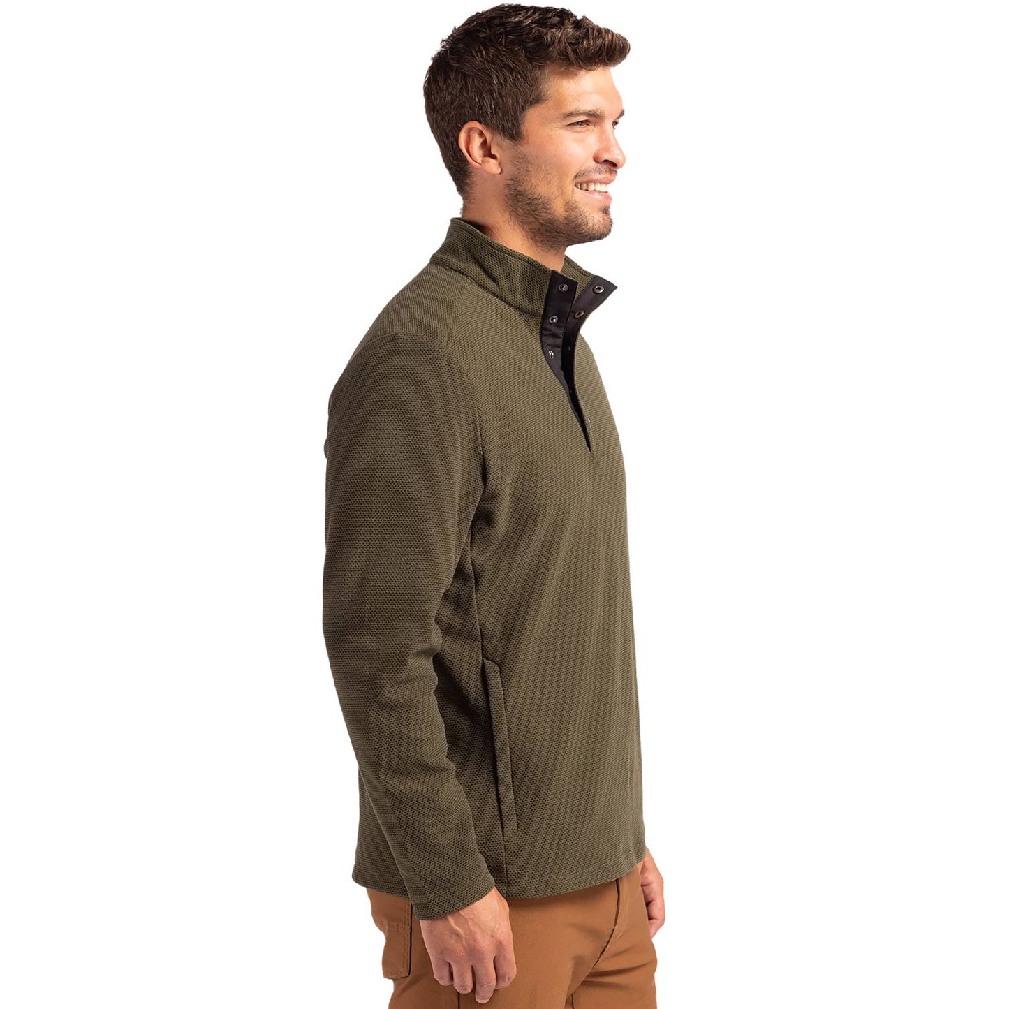 Hunts Point Eco Mens Snap Pullover