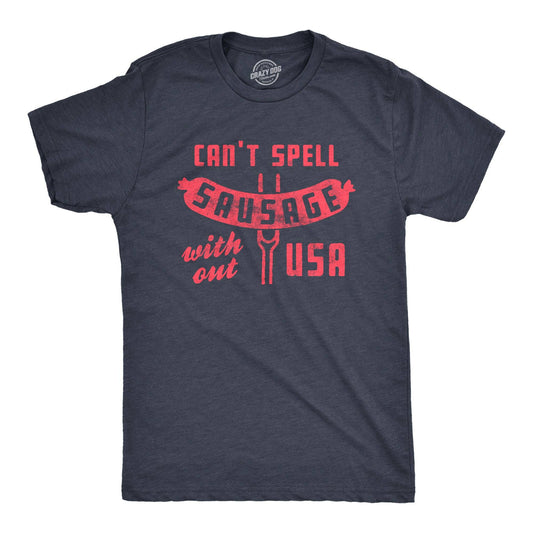 Can't Spell Sausage Without USA Tee