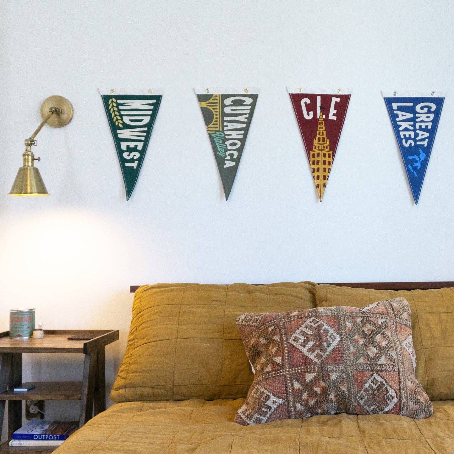 Midwest Vintage-Inspired Canvas Pennant